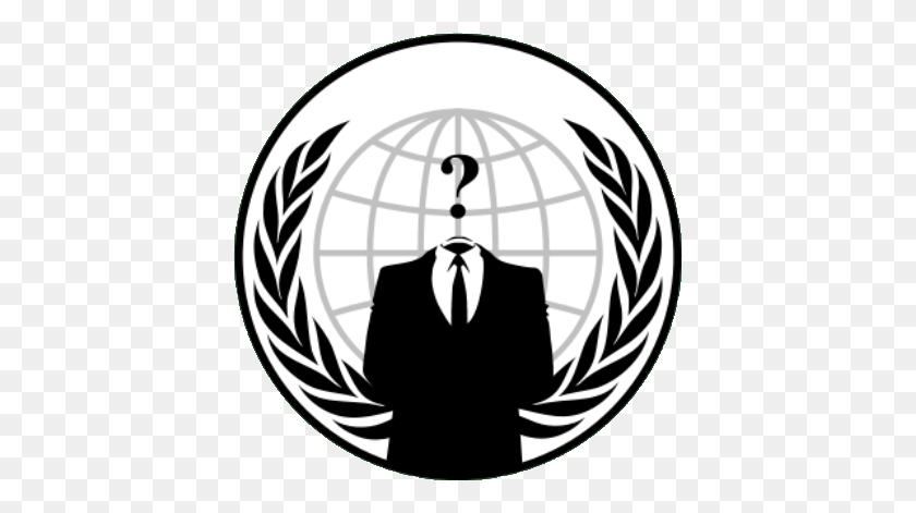 412x411 Logo Anonymous Png Transparent Logo Anonymous Images - Jedi Symbol PNG