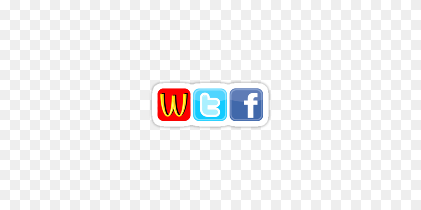375x360 Logo Fun Wtf! Stickers - Redbubble Logo PNG
