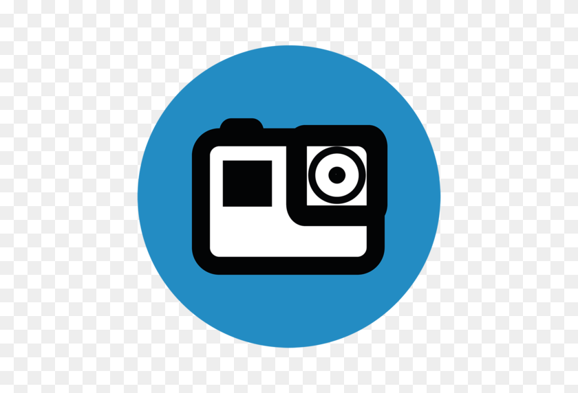 512x512 Логотип Gopro Черная Камера С Высоким Динамическим Диапазоном Изображений - Логотип Gopro Png