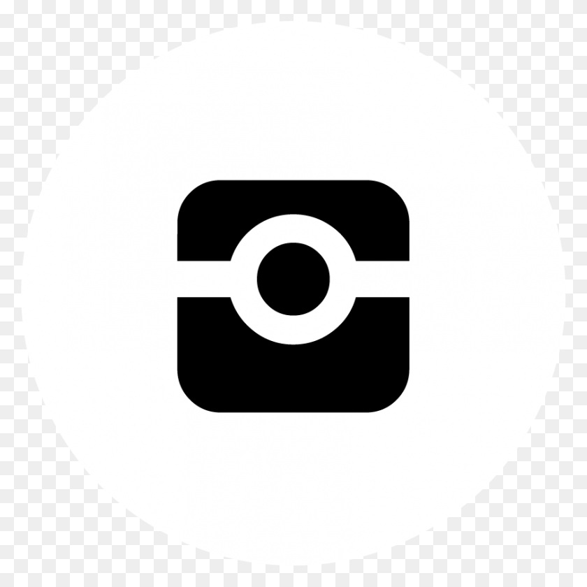 843x843 Логотип Instagram Неро Png Изображения - Instagram Логотип Черно-Белый Png