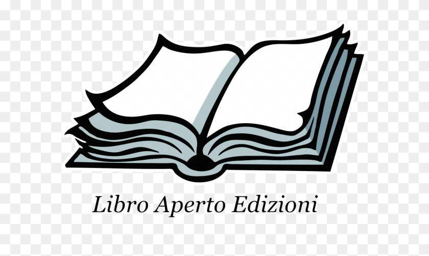 1600x909 Логотип Libro Aperto Edizioni Италия - Черно-Белое Печенье Клипарт