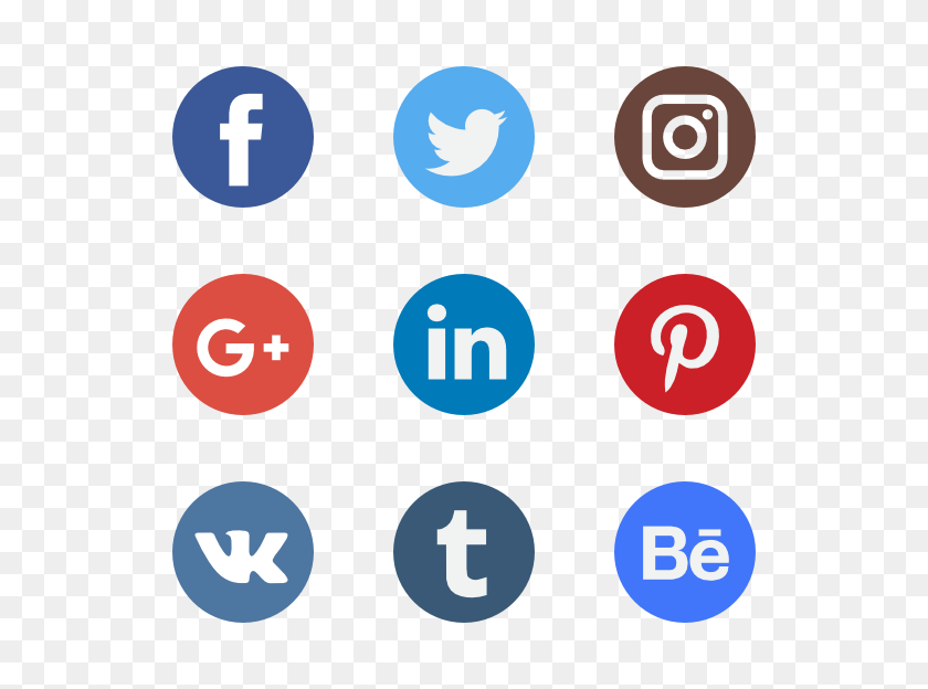 600x564 Logotipos De Logotipos, Iconos De Redes Sociales - Iconos De Redes Sociales Gratuitos Png