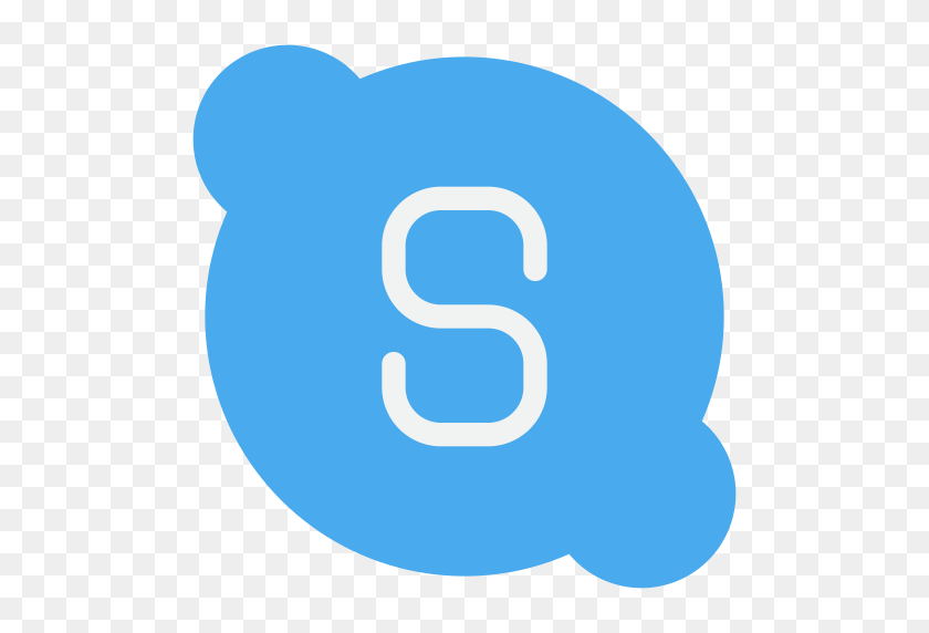 512x512 Логотип, Сми, Skype, Значок Социальных Сетей - Skype Png