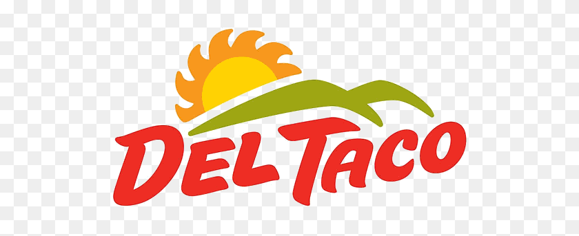 563x283 Logo Of Del Taco - Taco PNG