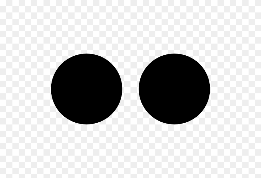 512x512 Logo Of Two Dots - Black Dot PNG