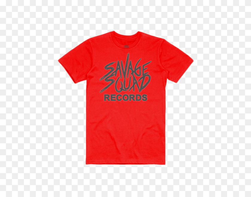 600x600 Логотип Красная Футболка Savage Squad Records - Логотип 3М Png