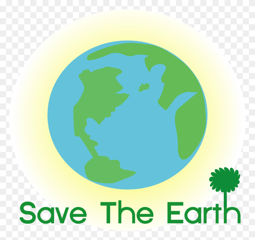 900x842 Логотип Сохранить Землю Png Картинки Для Интернета - Земля Клипарт Png