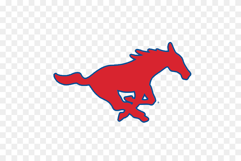 500x500 Logo Southern Methodist University Mustangs Red Mustang - Mustang Logo PNG