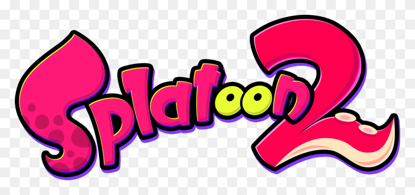 1362x587 Logo Splatoon - Splatoon 2 Logo PNG