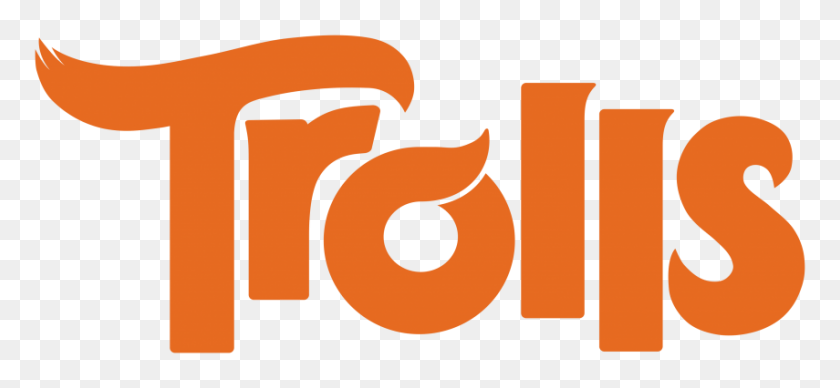 855x360 Logo Troll - Trolls Clipart PNG