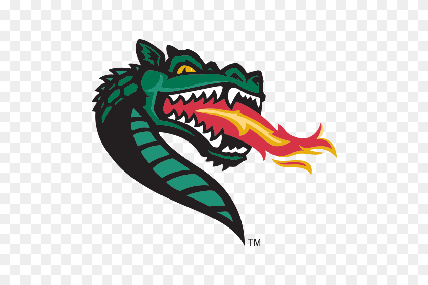 500x500 Logotipo De La Universidad De Alabama Birmingham Blazers Cabeza De Dragón - Cabeza De Dragón Png