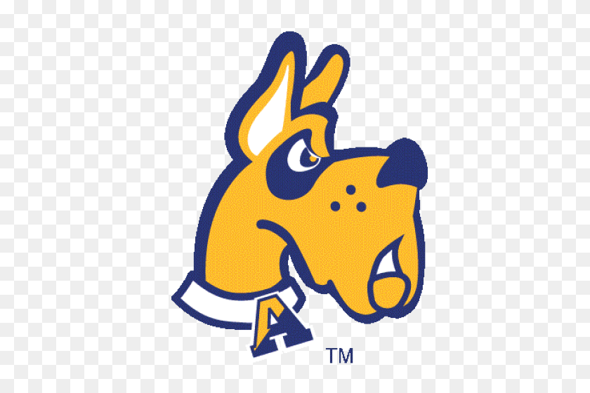 500x500 Logo University Of Albany Great Danes Dog Head - Dog Head PNG