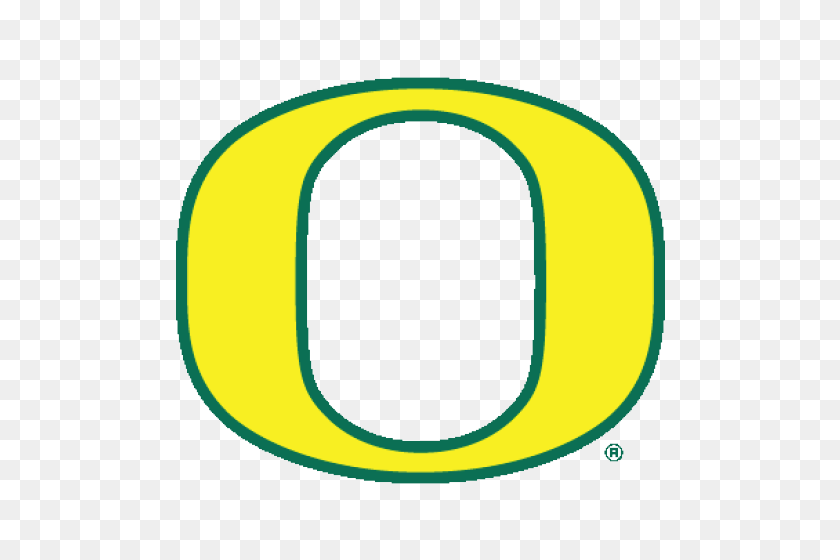500x500 Logo University Of Oregon Ducks Yellow O Green Outline - Oregon Ducks Logo PNG