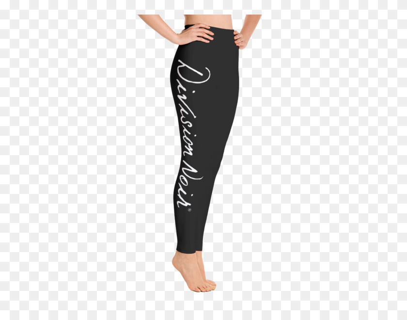 600x600 Logo Yoga Pants Division Noir Clothing - Leggings PNG