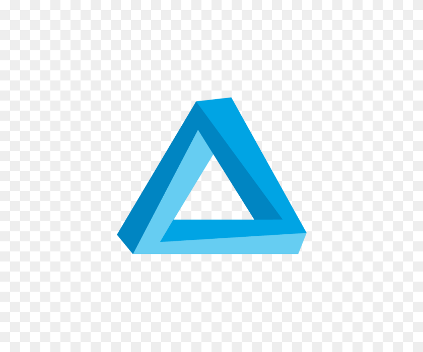 640x640 Logotipo Azul Azul - Triángulo Png