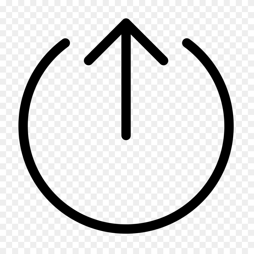 1600x1600 Logout Rounded Up Icon - Circular Arrow PNG