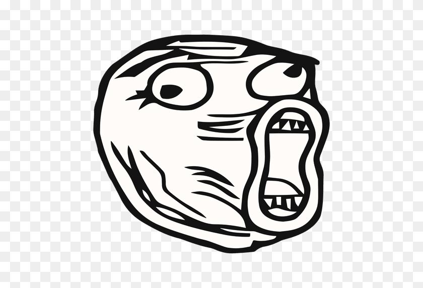 Rage And Meme Faces House Of Grafix - Rage Face PNG - FlyClipart