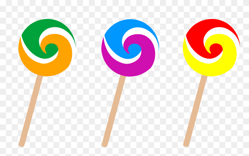 4962x2975 Lollipop Candy Cliparts - Candy Shop Clipart