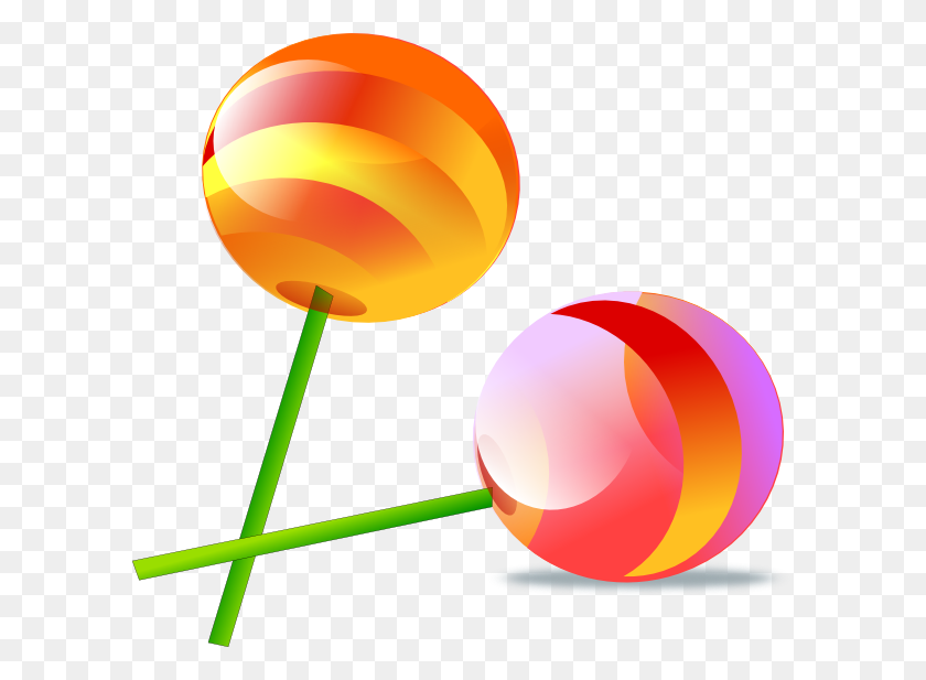 600x557 Lollipop Clip Art - Candy Clipart PNG