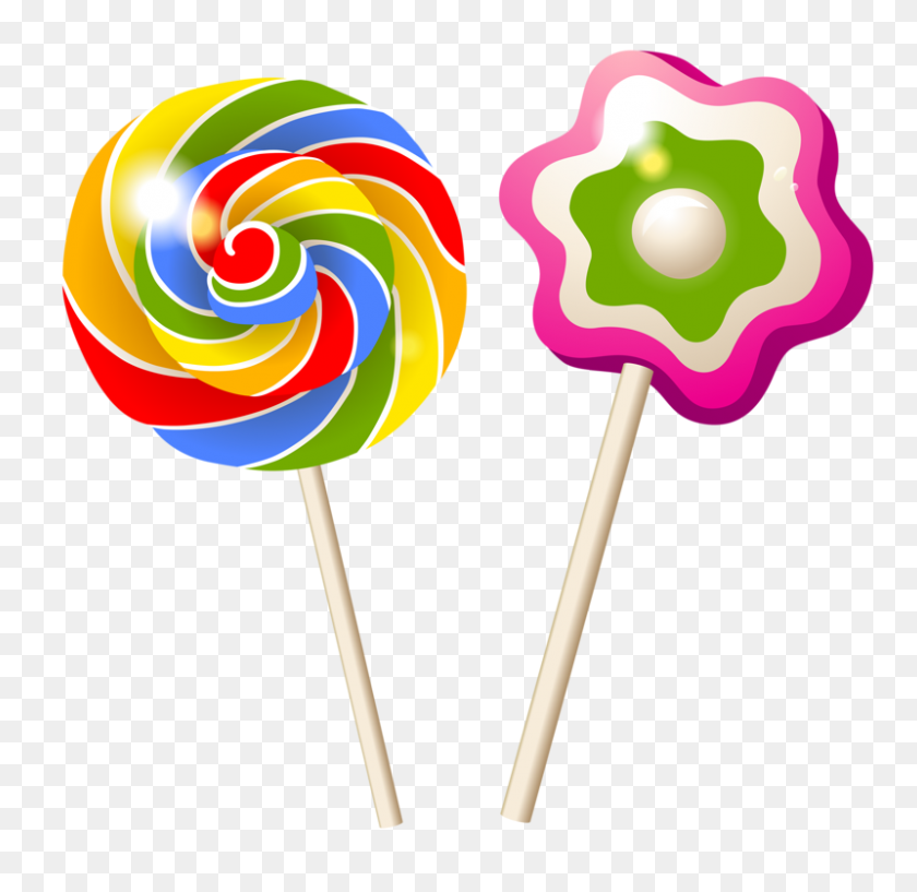 800x777 Lollipop Clipart Sweet Food - Lollipop Clipart