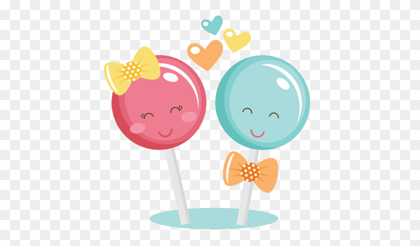 432x432 Lollipop Couple For Scrapbooking Lollipop Cut - Lollipop Clipart Free