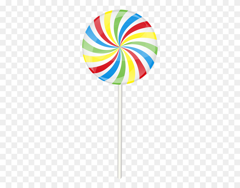 271x600 Lollipop Png Clip Art - Pinwheel Clipart