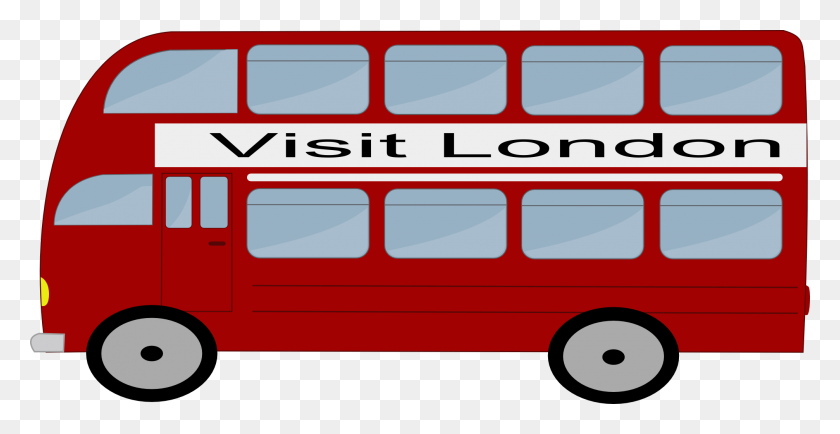 2013x966 London Bus Clipart - London Clipart Black And White