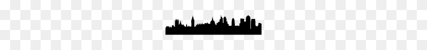 190x40 London Cityscape Silhouette - Cityscape PNG