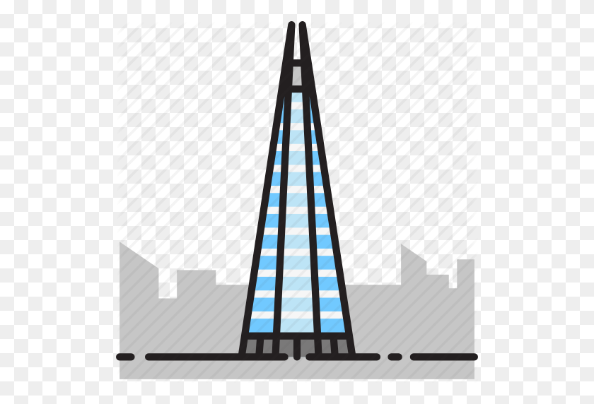 512x512 London, Shard, Shard London Bridge, Shard Of Glass, Skyscraper - Glass Shards PNG