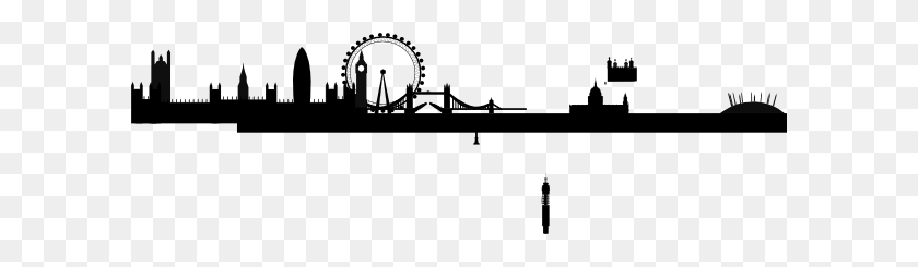 600x185 Лондонский Горизонт Картинки - Skyline Клипарт