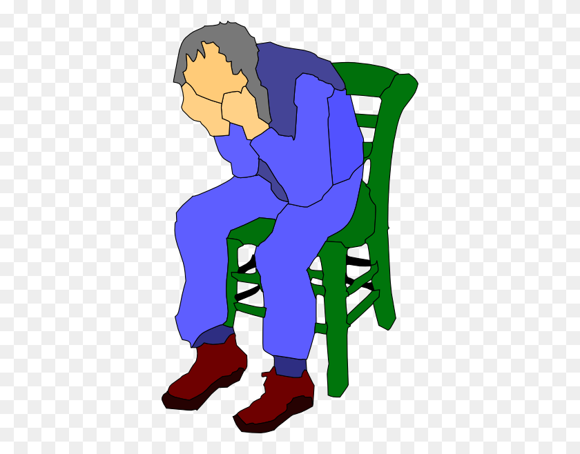 372x598 Lonely Clipart Sad Person - Someone Talking Clipart