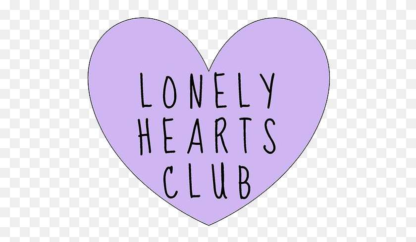 500x430 Lonely Hearts Club Tumblr Transparentes Tumblr - Corazón Tumblr Png