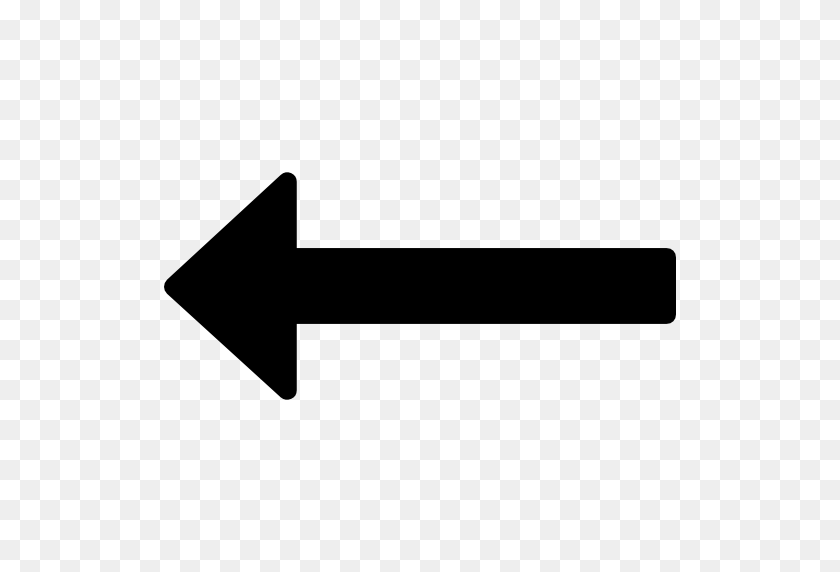 512x512 Long Arrow Pointing To Left - Pointing Arrow PNG