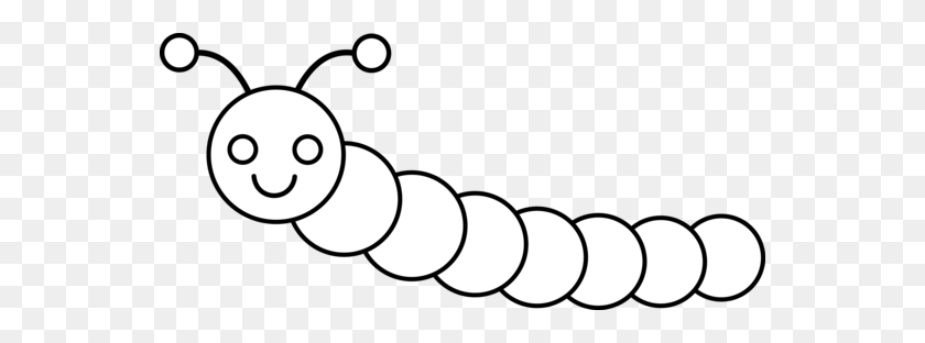 550x252 Long Clipart Catepillar - Ruler Clipart Black And White