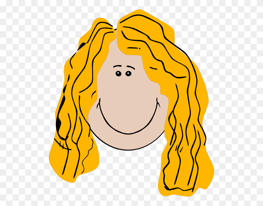 528x597 Long Clipart Haired - Its A Girl Clipart Free
