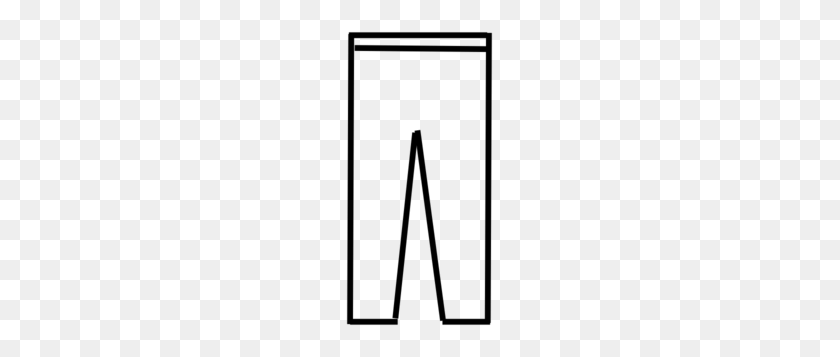 147x297 Long Pants Clip Art - Pants Clipart Black And White