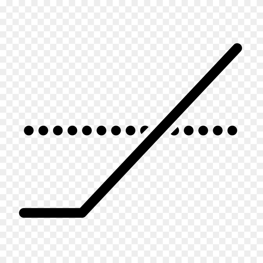 1600x1600 Long Position Icon - Dotted Line PNG