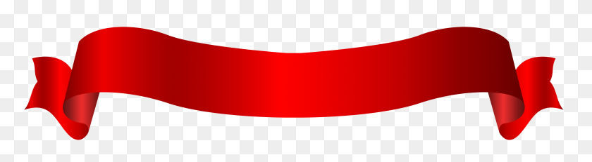 8000x1757 Long Red Banner Png Transparent Clip Art Gallery - Red Banner PNG