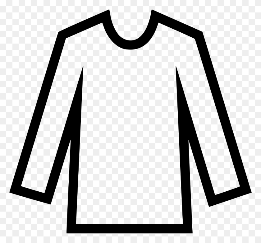 980x907 Long Sleeved T Shirt Long Sleeved T Shirt Clip Art - Black Shirt Clipart