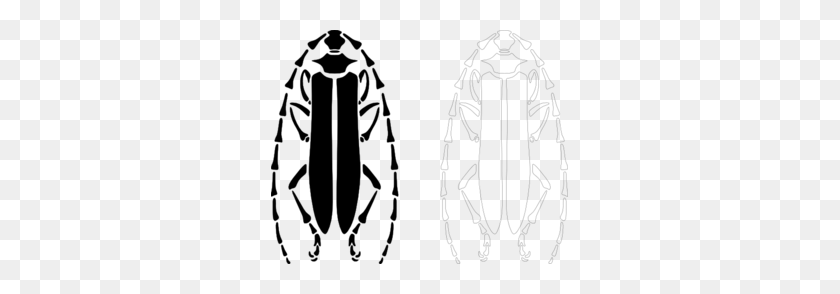 297x234 Longhorn Beetle Clip Art - Beetle Clipart Black And White