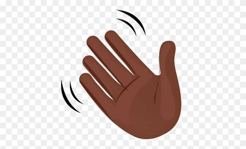 430x450 Look It Up Wavy Hand Emoji At The Intersection - Ok Hand Emoji PNG