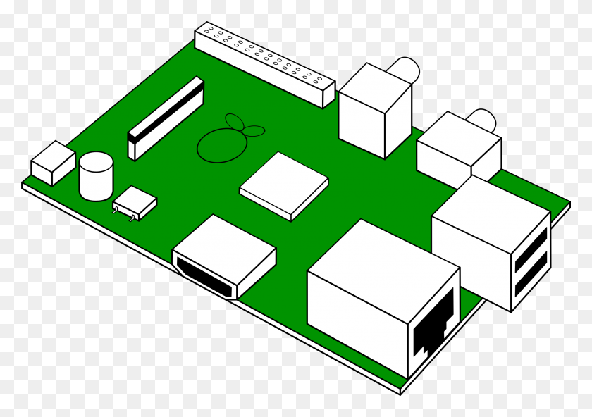 2386x1629 Looks Like Raspberry Pi Printed Circuit Board Icons Png - Circuit Board PNG