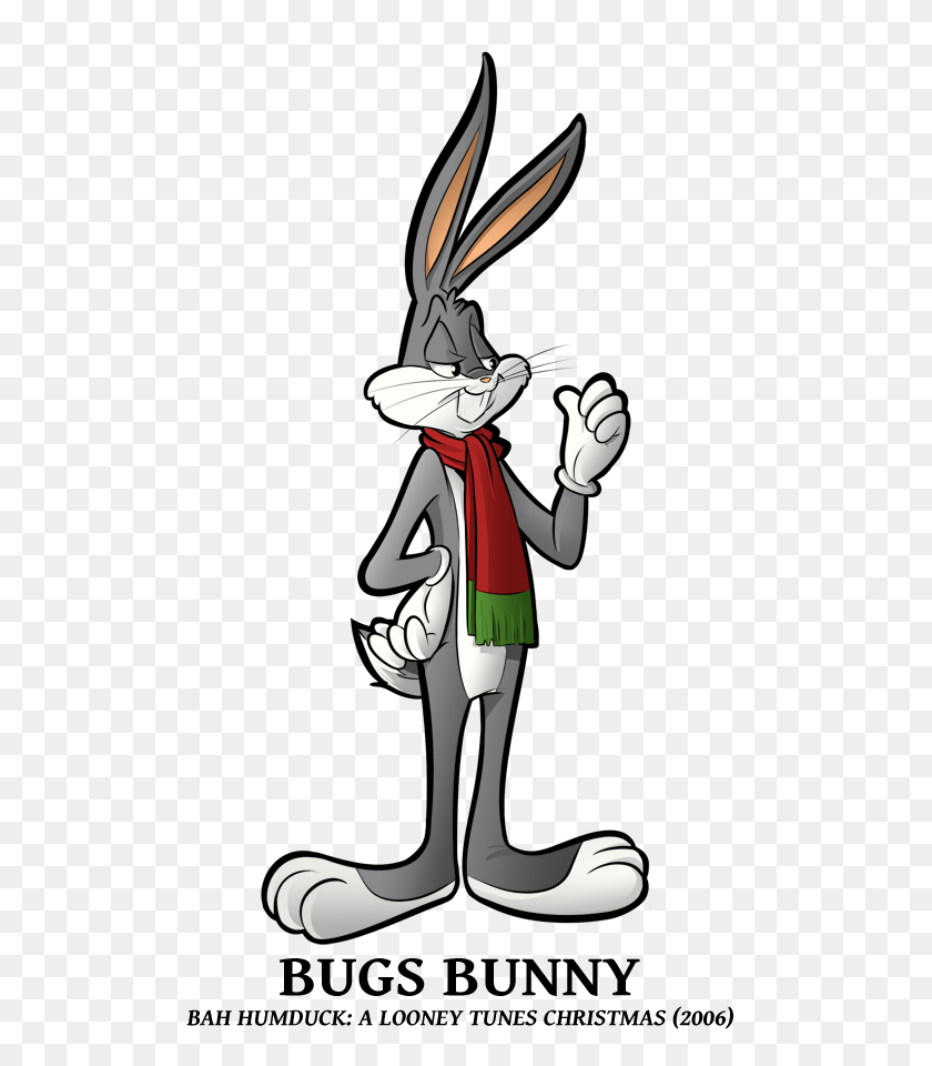 552x900 Looney Of Christmas - Bugs Bunny PNG