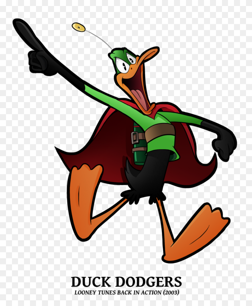 806x992 Looney Of Christmas - Daffy Duck Clipart