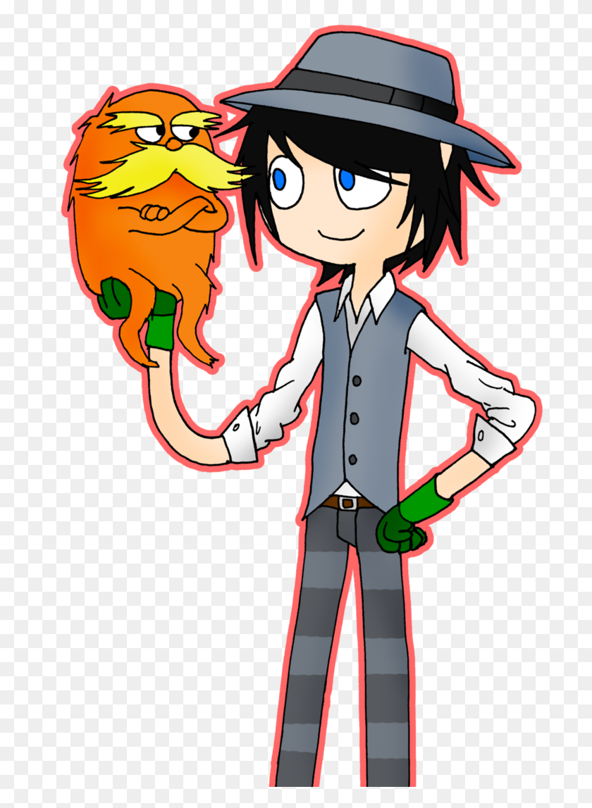 735x1087 Lorax And Once Ler - Lorax PNG