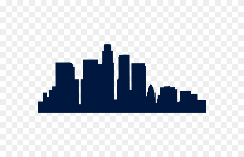 640x480 Los Angeles Clipart Transparent Background - Chicago Skyline Clipart