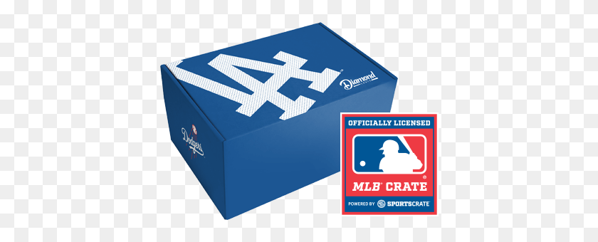 500x280 Los Angeles Dodgers Diamond Crate From Sports Crate - Dodgers Logo PNG