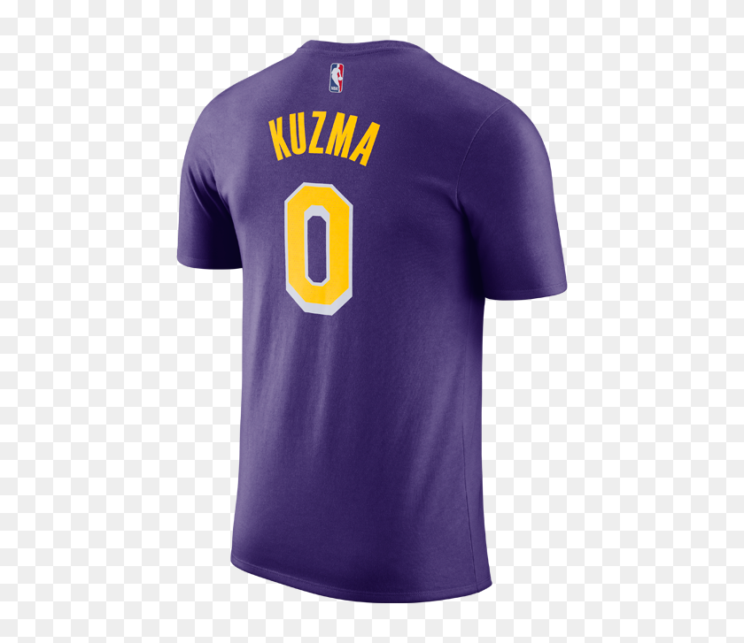 500x667 Los Angeles Lakers Kyle Kuzma Statement Edition Player T Shirt - Lakers PNG