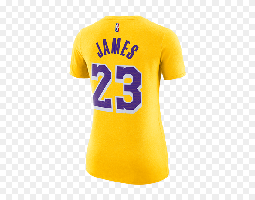 450x600 Los Angeles Lakers De Las Mujeres De Lebron James Icon Edition Player T - Lebron James Lakers Png