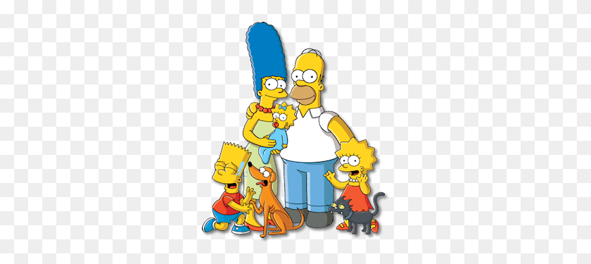 268x315 Los Simpsons Foto De Familia Png Transparente - Familia Png